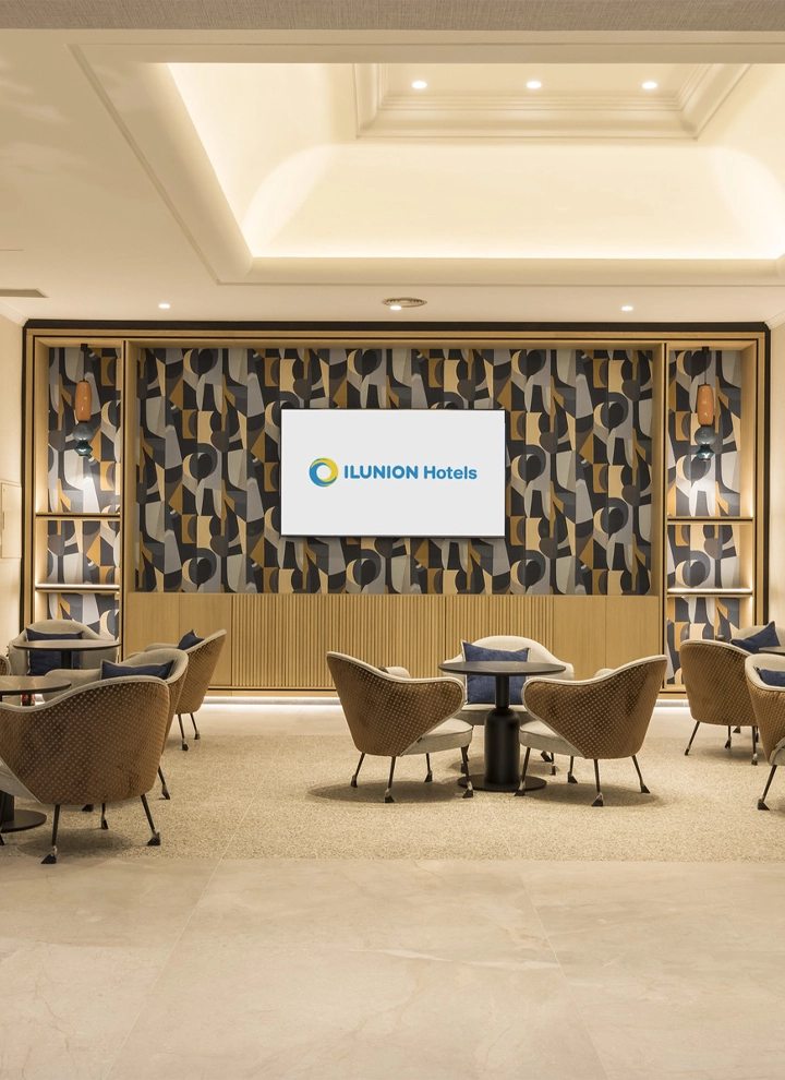 Imagen del restaurante recién reformado del hotel ILUNION Les Corts